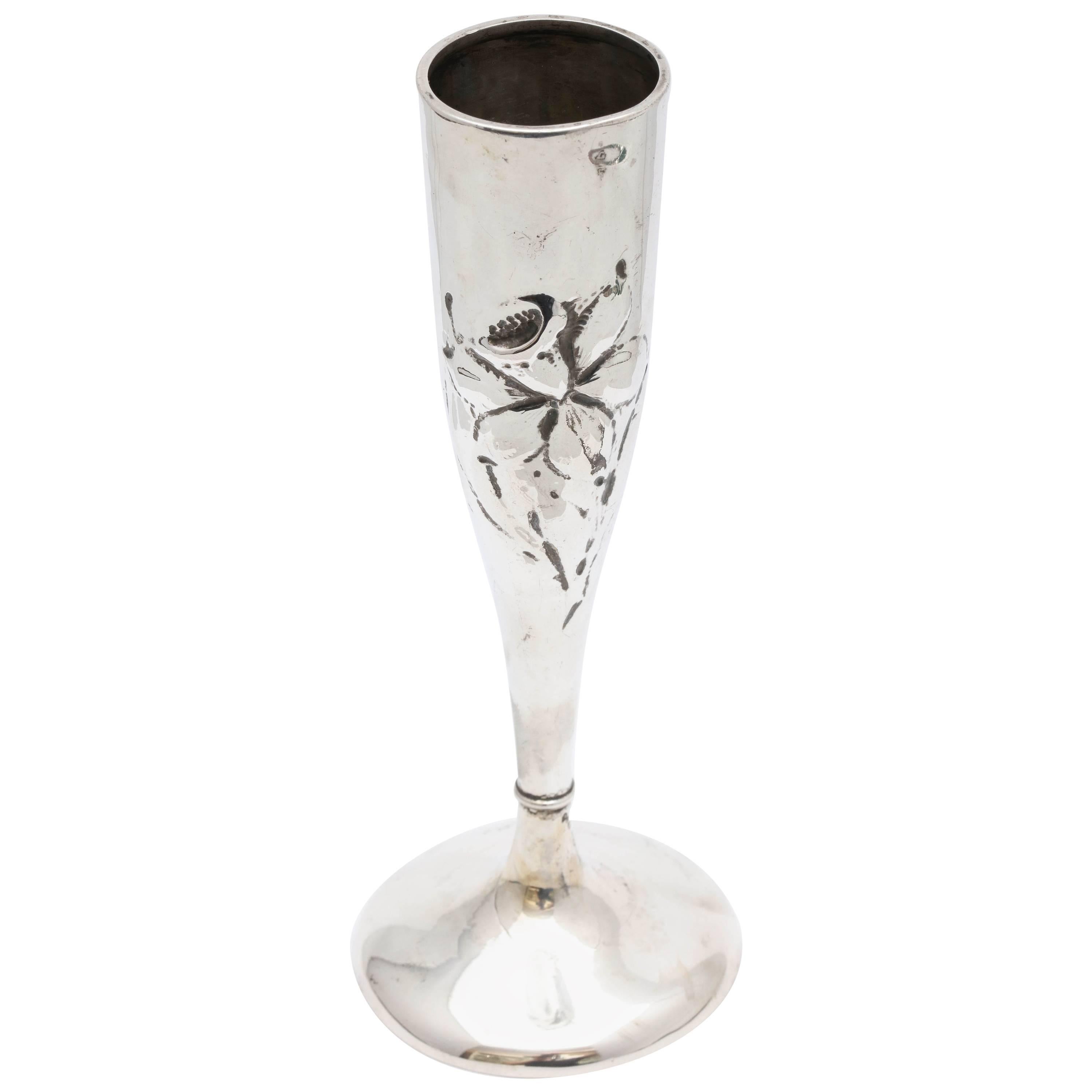 Art Nouveau Sterling Silver Bud Vase