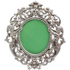 Antique Victorian Sterling Silver Picture Frame