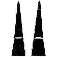 Pair of Pyramids in Murano Glass. 12