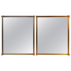 Pair of French Gilt Bronze Maison Bagues Neoclassic Mirrors 12