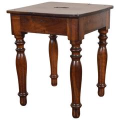 Italian Walnut Handled Table or Stool, circa 1840 4