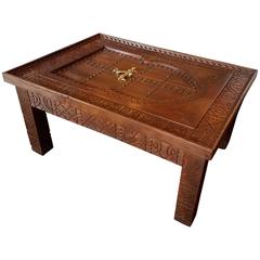 Mosk Moroccan Coffee Table, All Carved 5