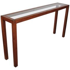 Midcentury Danish Teak Console Table 8