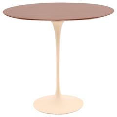 Eero Saarinen Knoll Walnut and Iron Oval Side Table