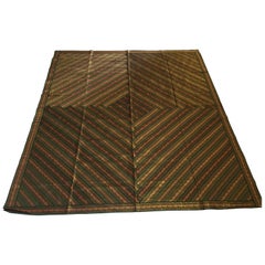 Green Bed Cover Patchwork from India