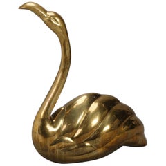 Spanish Mid-Century Brass Flamingo