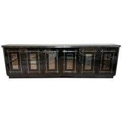 Custom Quality Palatial Hollywood Regency All Mirrored Sideboard Cabinet 10