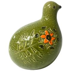 Italian Modern Ceramic Bird by Aldo Londi for Bitossi