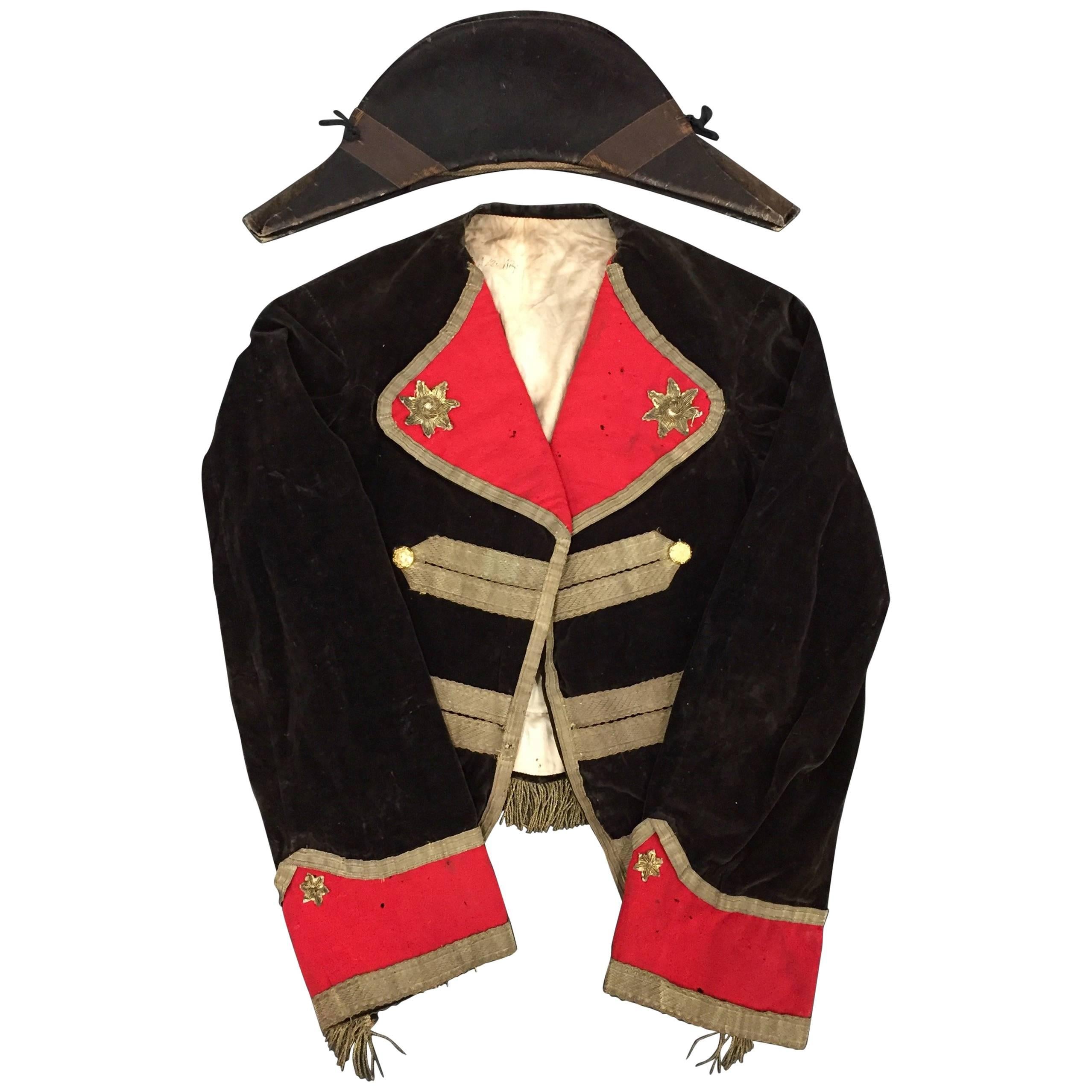 Scarce American War of 1812 Uniform and Bicorn Hat