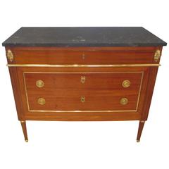 Directoire-Style Bronze-Mounted Mahogany Marble-Top Commode 6