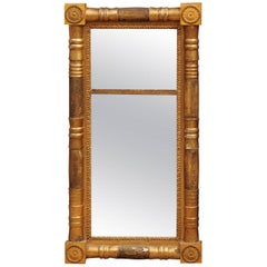 Antique Late 19th Century Federal Style Gilt-Wood Mirror