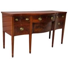 Late 18th Century Virginia Federal Mahogany Serpentine Sideboard with Inlay 2