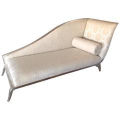 French Art Deco Style Silver Gilt Sleigh Back Recamier 7