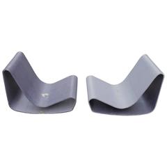Pair of Concrete Loop Chair by Willy Guhl