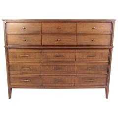Vintage Modern 15-Drawer Dresser with Nightstand 3