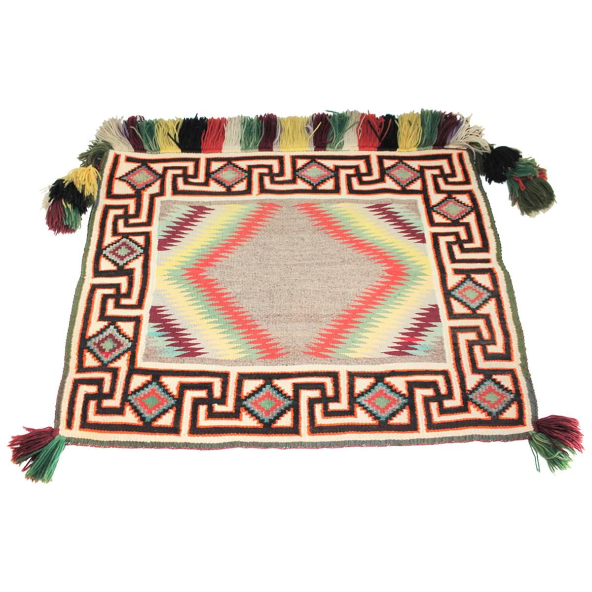 Rare Early 20th Century Tees Nos Pos Navajo Indian Weaving