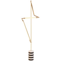 Bec Brittain Helix Floor, Brass LED Floor Lamp with Marble Base