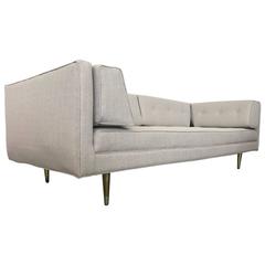 Mid-Century Modern Sofa Brass Feet 4
