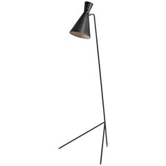 Svend Aage Holm Sorensen Diabolo Floor Lamp, Denmark, 1950s