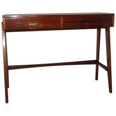 Desk Vanity Mid-Century, Italian, Design 1950s Chestnut