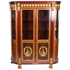 Vintage Louis Revival Ormolu Mounted Vitrine Display Cabinet by "Mariner 1893"