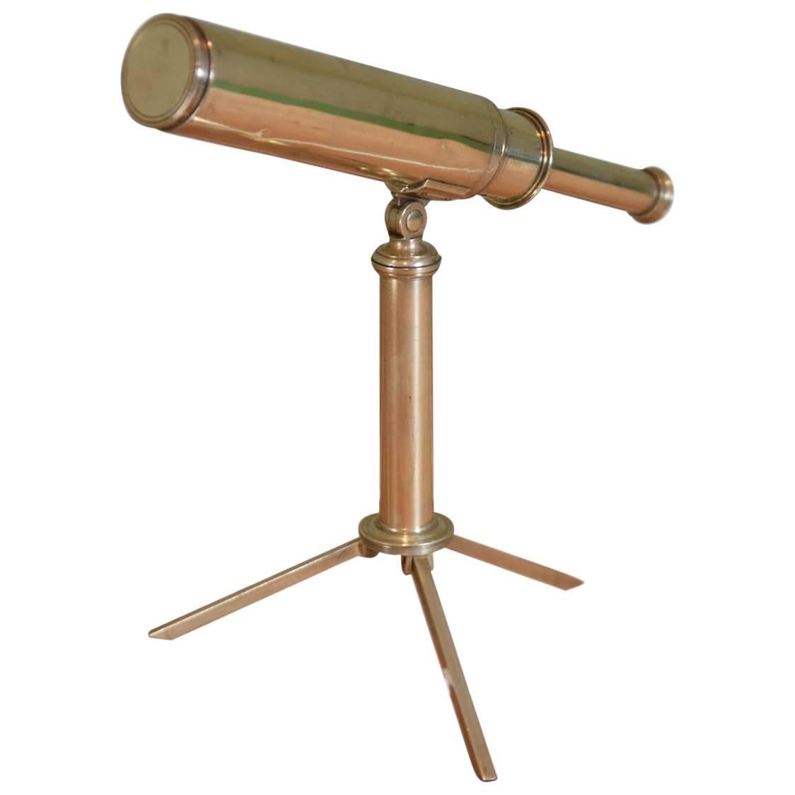 Rare Miniature Dollond Antique Telescope, Refracting Achromatic, 18th Century