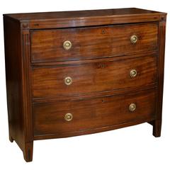 Regency Mahogany Bow Fronted Chest of Drawers