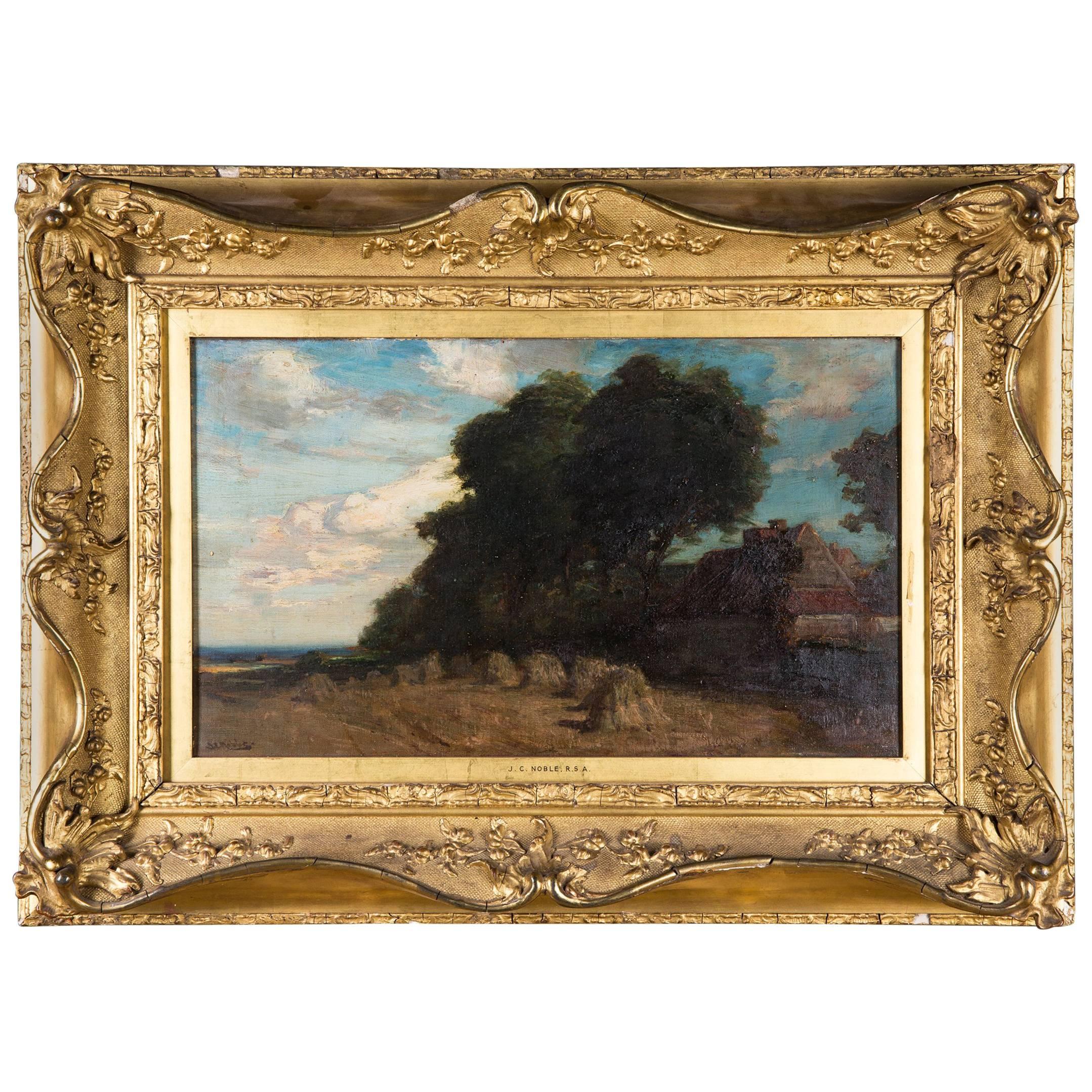 Original Oil Painting Landscape by James Campbell, 1846-1913