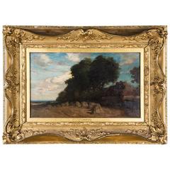 Original Oil Painting Landscape by James Campbell, 1846-1913