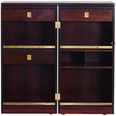 Danish Modern Rosewood “Captains Bar” Dry Bar by Reno Wahl Iversen for Dyrlund 10