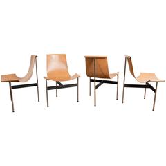 William Katavolos Set of Four T-Chairs for ICF De Padova