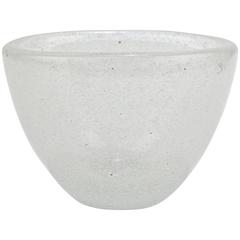 White Pulegoso Glass Vase by Carlo Scarpa for Venini 12