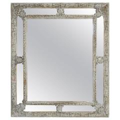 19th Century French Carved Painted Mirror 9