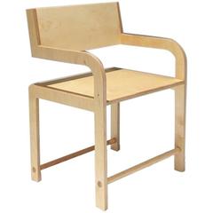 Waka Waka Contemporary Wood Leaning Back Accent Armchair 6