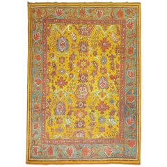 Bright SaffronAntique Oushak Rug