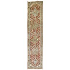 Shabby Chic Persian Heriz Runner 11