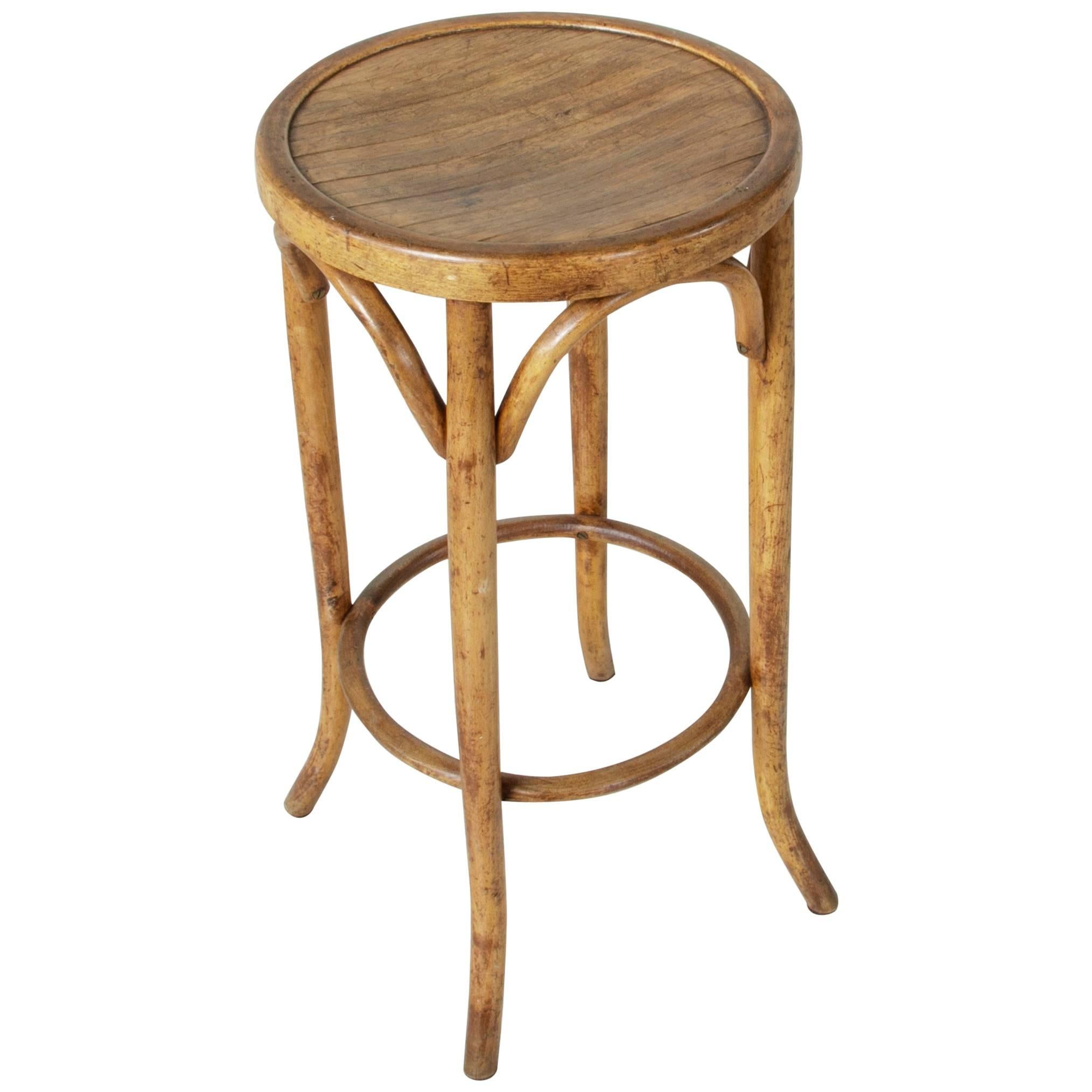 Early 20th Century French Bentwood Bar Stool, Thonet Chair