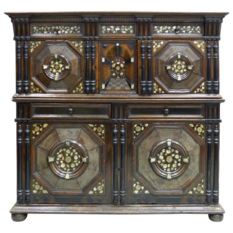 Restoration Charles Ii English Cabinet Circa 1660 1685 Mother Of Restoration Charles Ii English Cabinet Circa 1660 1685 Mother Of Pearl Inlays