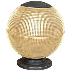 Holophane Parisian Glass Globe Street Light in Desk or Table Light 10