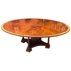 Vintage Stunning Theodore Alexander Flame Mahogany Jupe Dining Table, 20th Century