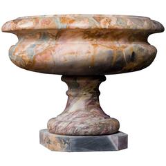 Italian Unique Neoclassical  Marble Vase One of a Kind 