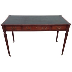 Arthur Brett Mahogany Writing Table with Leather Top