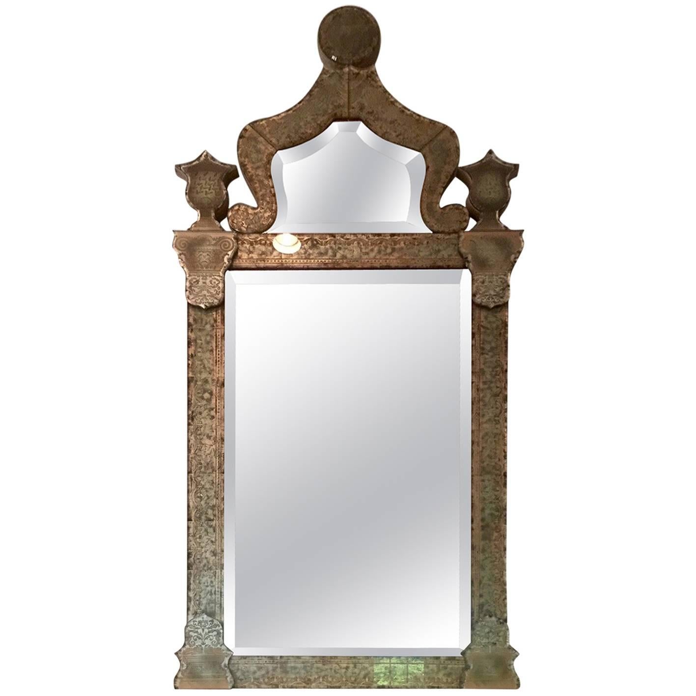 Stylish Venetian Inspired Contemporary Mirror