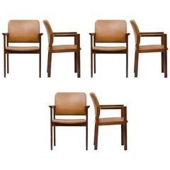 Rosewood Armchairs Set of Six