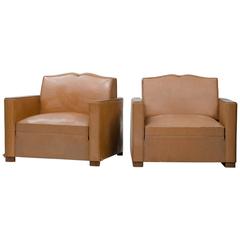 Art Deco Fauteuil Club, Pair 5