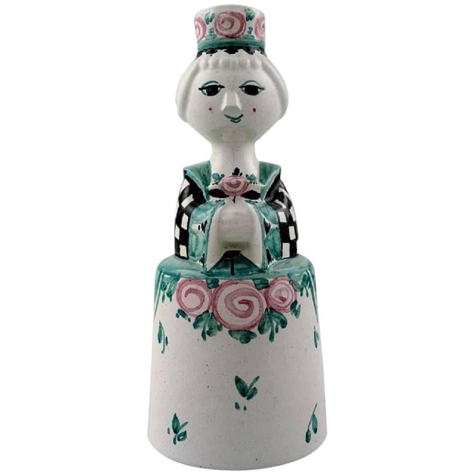Rare Bjørn Wiinblad, Lady, Unique Candlestick