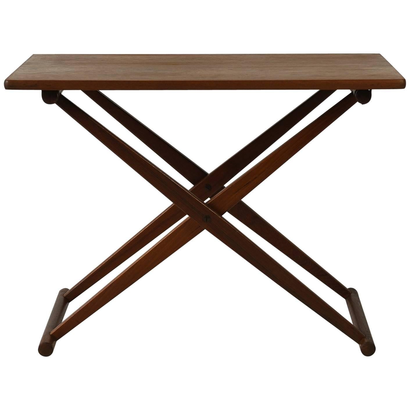 Small Danish Folding Table Teak, 1960s For Sale