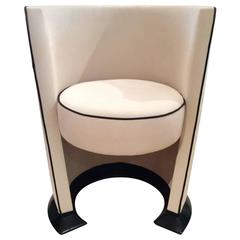 Original Art Deco Geometric Style Occasional Armchair