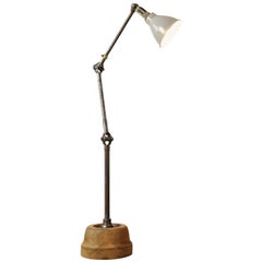 Vintage English 'Dugdills' Industrial Floor Lamp