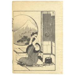 Katsushika Hokusai Ukiyo-E Japanese Woodblock Print, 100 Views of Mount Fuji